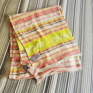 Aerie Pink and Yellow Logo Beach Towel